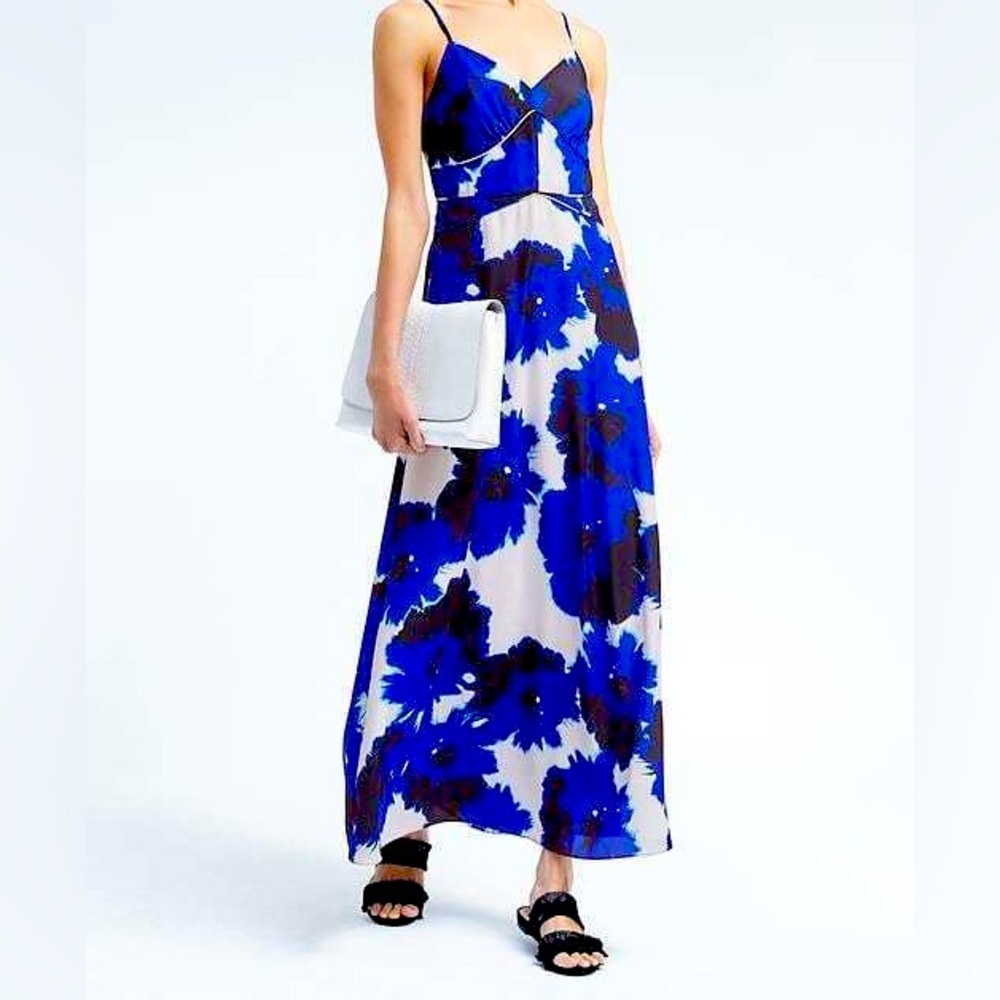 Banana Republic Floral Maxi Dress, Size 12 Petite